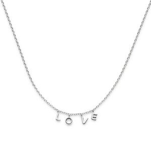 Ketting Love zilver 41-45 cm