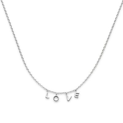 Ketting Love zilver 41-45 cm