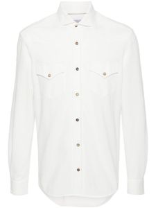 Brunello Cucinelli polo en coton piqué - Blanc