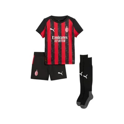 AC Milan Minikit Thuis 2025/2026 - Maat 116 - Kleur: RoodZwart | Soccerfanshop