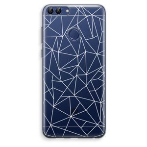 Geometrische lijnen wit: Huawei P Smart (2018) Transparant Hoesje