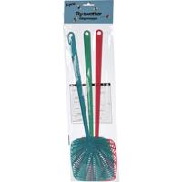 Overige Merken Vliegenmeppers 3 stuks rood/blauw/groen