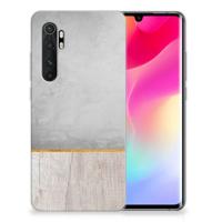 Xiaomi Mi Note 10 Lite | Bumper Hoesje | Wood Concrete Xiaomi Mi Note 10 Lite | Bumper Hoesje | Wood Concrete