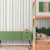 Behang Delicate Stripes Rol Groen