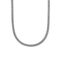 Ketting Gourmetschakel staal zwart 7 mm