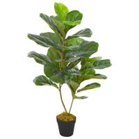VidaXL Kunstplant met pot vioolbladplant 90 cm groen