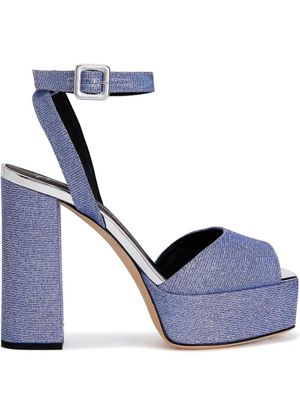 Giuseppe Zanotti sandales New Betty 120 mm - Bleu