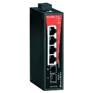 Weidmüller IE-SW-BL05-4TX-1SCS Unmanaged Fast Ethernet (10/100) Zwart, Oranje