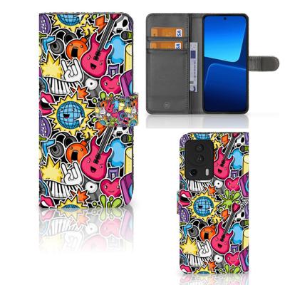 Xiaomi 13 Lite | Wallet Case | met Pasjes | Punk Rock