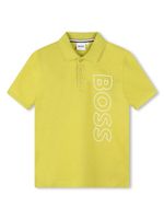 BOSS Kidswear polo en coton à logo imprimé - Jaune - thumbnail