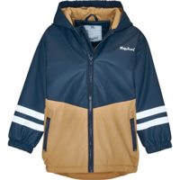 Playshoes regenjas gevoerd navy brown-140