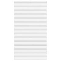 VidaXL Zebra rolgordijn 120x230 cm stofbreedte 115,9cm polyester wit