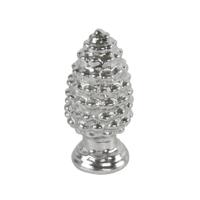 Countryfield beeld dennenappel celine m zilverkleurig 13 cm | 8 stuks