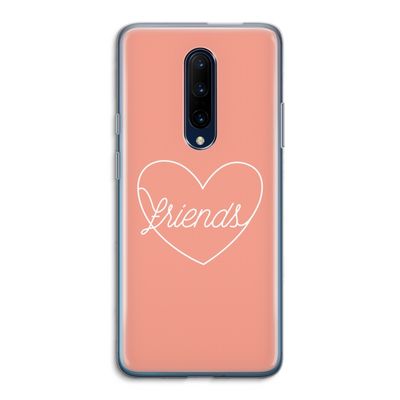Friends heart: OnePlus 7 Pro Transparant Hoesje