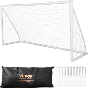 VEVOR Voetbaldoel Professioneel voetbaldoel 1 stuk 371 x 121,5 x 183 cm, buitenvoetbaldoel, draagbaar voetbaldoel, hoogwaardige buitendoelmuur voor volwassenen en kinderen, voetbaldoelen tuinstadion voetbaltraining