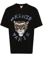 Kenzo t-shirt à motif tête de tigre signature - Noir