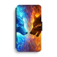 Fire & Ice: iPhone XS Max Flip Hoesje