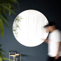 By-Boo Ronde Spiegel 'Immense' XXL 120cm, kleur Goud