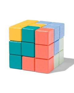 HEMA Puzzel Kubus Hout