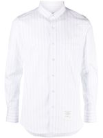 Thom Browne chemise rayée en coton à manches longues - Blanc