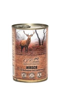 O'CANIS hondenvoer in blik- natvoer- hert met boekweit - 400 g