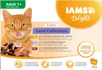 Iams Delights Adult Land Collection in saus multipack 12 x 85g