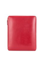 Comme Des Garçons Wallet portefeuille en cuir à fermeture zippée - Rouge