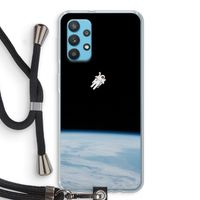 Alone in Space: Samsung Galaxy A32 4G Transparant Hoesje met koord Alone in Space: Samsung Galaxy A32 4G Transparant Hoesje met koord
