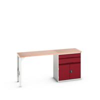Bott Verso Werkbank | 2 Lades | 2 Deuren | Breedte Lade 800mm | Multiplex | RAL 3004 - 16921955.24