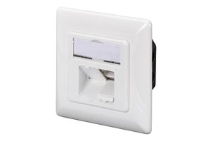 Digitus DN-9002-N Netwerkdoos Opbouw (op muur) CAT 5e 2 poorten Zuiver wit