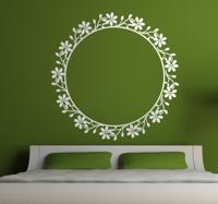 Cirkel bloemen frame kader sticker Cirkel bloemen frame kader sticker