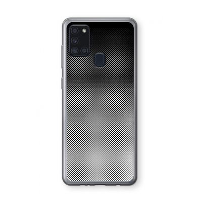 Musketon Halftone: Samsung Galaxy A21s Transparant Hoesje