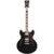 D&apos;Angelico Premier DC Solid Black semi-akoestische gitaar