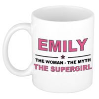 Emily The woman, The myth the supergirl cadeau koffie mok / thee beker 300 ml - thumbnail