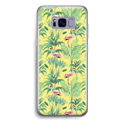 Flamingo party: Samsung Galaxy S8 Plus Transparant Hoesje