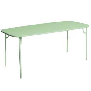 Petite Friture Week-end tuintafel 180x85 met dicht blad Pastel Green