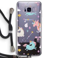Fantasiewereld: Samsung Galaxy S8 Plus Transparant Hoesje met koord