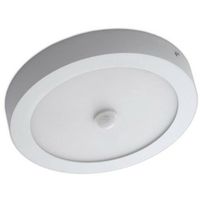 LED Downlight - Facto Dury - PIR Bewegingssensor 360° + Dag en Nacht Sensor - Aanpasbare Vermogen - Aanpasbare Kleur - Opbouw - Rond - Mat Wit - OSRAM LEDs