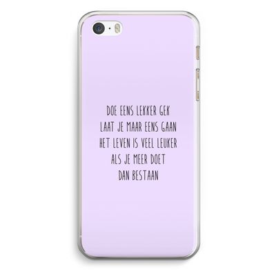 Gek: iPhone 5 / 5S / SE Transparant Hoesje