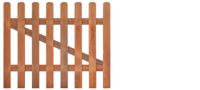Tuinhekdeur recht hardhout 90 cm Tuindeco - Tuindeco
