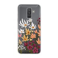 Painted wildflowers: Samsung Galaxy A6 Plus (2018) Transparant Hoesje
