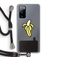 Banana: Samsung Galaxy S20 FE / S20 FE 5G Transparant Hoesje met koord