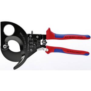 Knipex Netzwerk Werkzeug 95 31 280 Ratel-kabelsnijder Geschikt voor (striptechniek) Aluminium- en koperkabel, een- en meerdraads 52 mm 380 mm²