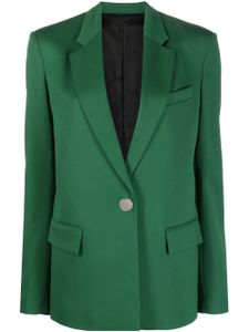 The Attico blazer à simple boutonnage - Vert