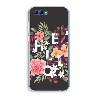 Hello in flowers: Honor 10 Transparant Hoesje