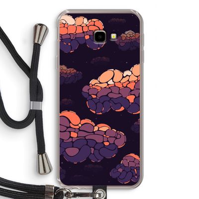 Patroon Wolken: Samsung Galaxy J4 Plus Transparant Hoesje met koord