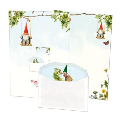 Briefpapier met enveloppen: Rien Poortvliet Kabouter