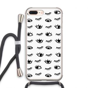 Eye pattern #2: iPhone 7 PLUS Transparant Hoesje met koord