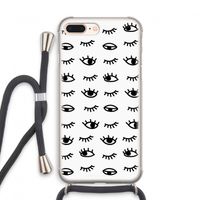 Eye pattern #2: iPhone 7 PLUS Transparant Hoesje met koord