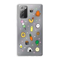 Happy bento friends: Samsung Galaxy Note 20 / Note 20 5G Transparant Hoesje